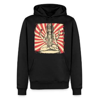 Hindu Indien Hinduismus - Männer Premium Bio Hoodie - Schwarz - Vorne - Nico (187cm)