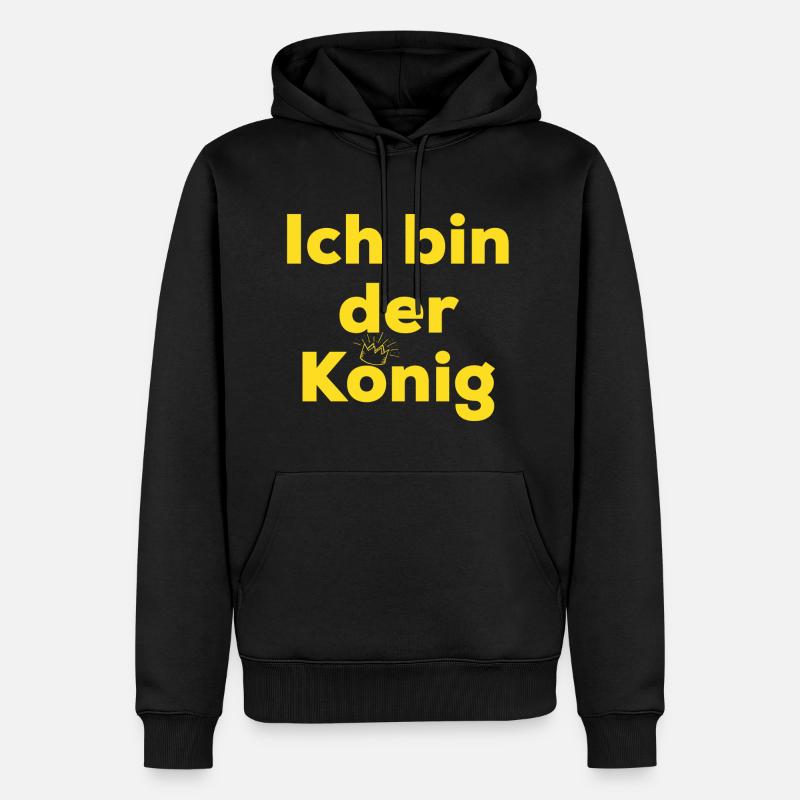 Je suis le roi - Sweat à capuche Premium bio Homme - noir