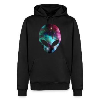 Alien - Männer Premium Bio Hoodie - Schwarz - Vorne - Nico (187cm)