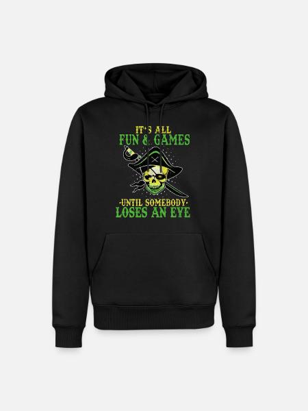 pirate - Sweat à capuche Premium bio Homme - noir