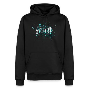 Taufe - Männer Premium Bio Hoodie - Schwarz - Vorne - Nico (187cm)