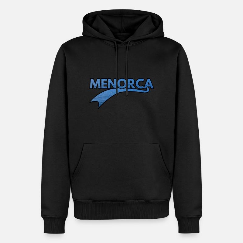 Menorca - Männer Premium Bio Hoodie - Schwarz