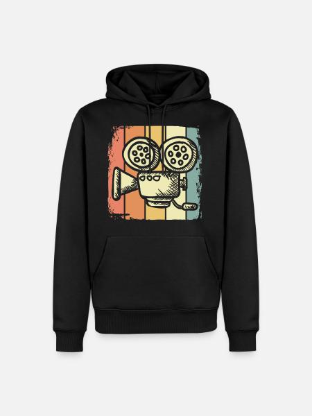 Video filmen - Männer Premium Bio Hoodie - Schwarz