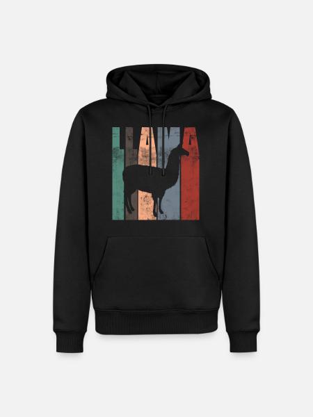 lama - Men’s Premium Organic Hoodie - black