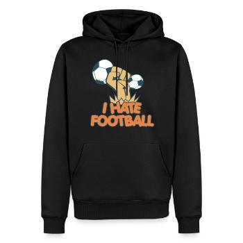Fußballspiel Fußballer Mannschaft Geschenk - Männer Premium Bio Hoodie - Schwarz - Vorne - Nico (187cm)