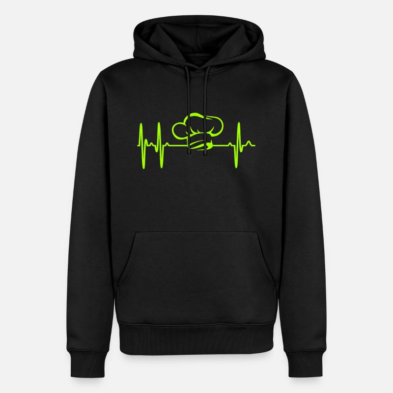 cuisinier - Sweat à capuche Premium bio Homme - noir