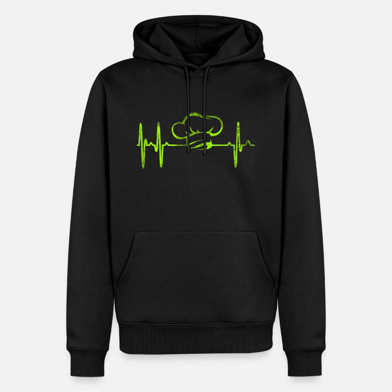 Koch - Männer Premium Bio Hoodie - Schwarz