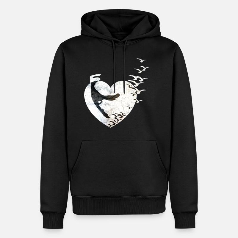 Ich liebe Sylt - Männer Premium Bio Hoodie - Schwarz