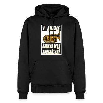 Heavy Metal - Sweat à capuche Premium bio Homme - noir - Devant - Nico (187cm)