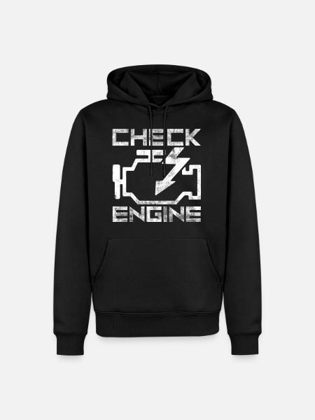 moteur - Sweat à capuche Premium bio Homme - noir