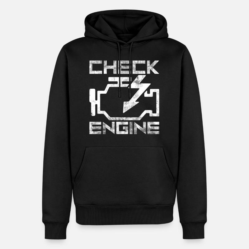 moteur - Sweat à capuche Premium bio Homme - noir