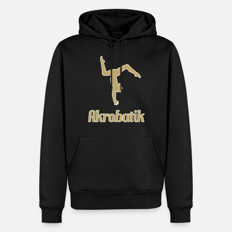 Akrobatik - Männer Premium Bio Hoodie - Schwarz