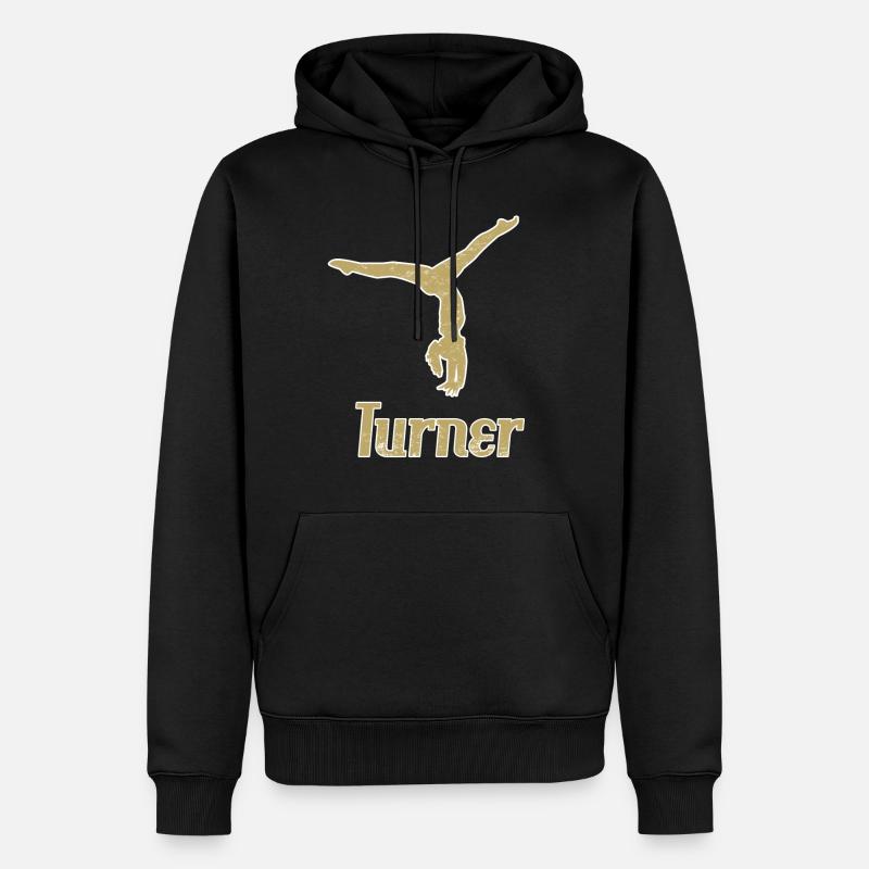 Turner - Männer Premium Bio Hoodie - Schwarz
