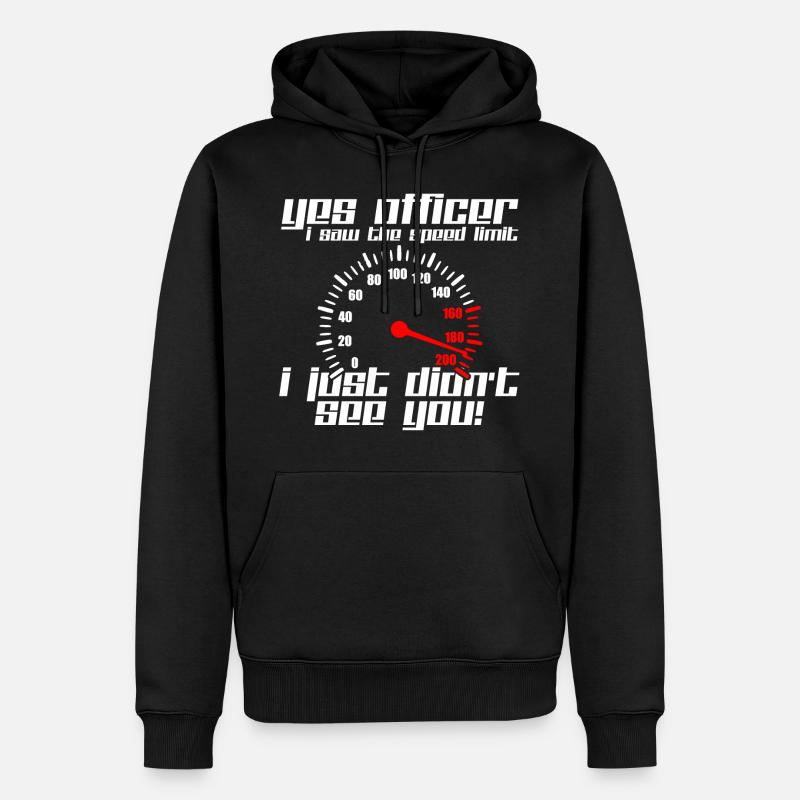 Auto Tacho - Männer Premium Bio Hoodie - Schwarz