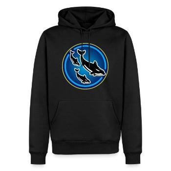 Orca Killerwal Schwertwal Tierschüzer Geschenk - Männer Premium Bio Hoodie - Schwarz - Vorne - Nico (187cm)
