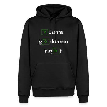 Walter White - Heisenberg - Männer Premium Bio Hoodie - Schwarz - Vorne - Nico (187cm)