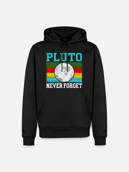 Pluto Planet Univers Galaxie Cosmonaute - Sweat à capuche Premium bio Homme - noir