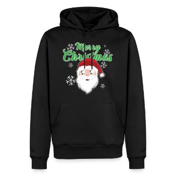 Weihnachten Nikolaus Santa Geschenk Weihnachtsmann - Männer Premium Bio Hoodie - Schwarz - Vorne - Nico (187cm)