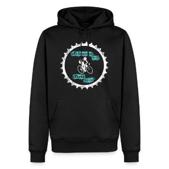 La fierté reste - Sweat à capuche Premium bio Homme - noir - Devant - Nico (187cm)
