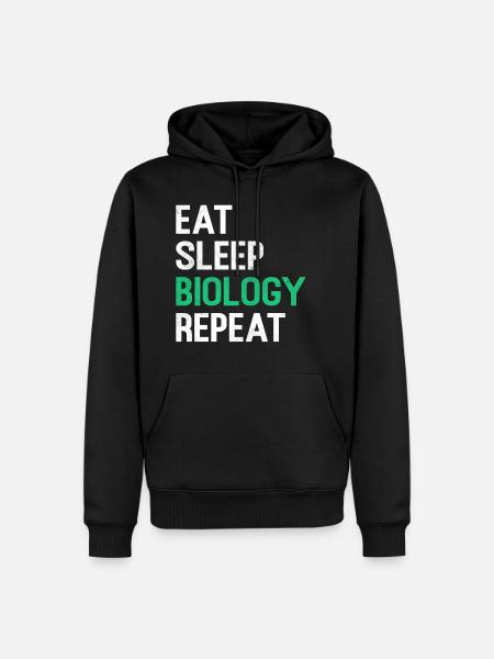 biology - Men’s Premium Organic Hoodie - black