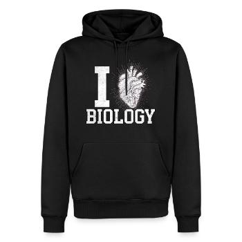 Biologe Lehrer - Männer Premium Bio Hoodie - Schwarz - Vorne - Nico (187cm)