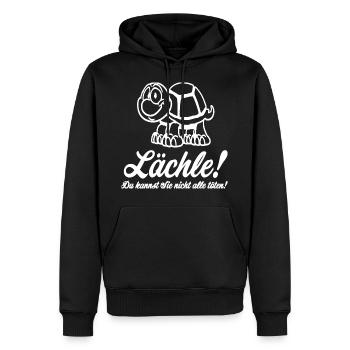 Souriez, vous ne pouvez pas tous les tuer - crapaud - Sweat à capuche Premium bio Homme - noir - Devant - Nico (187cm)