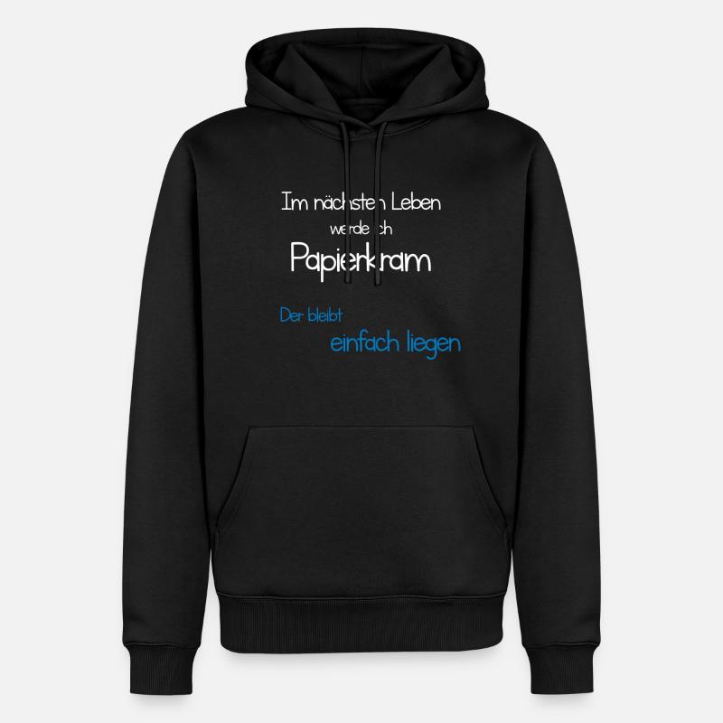 Énonciation drôle - Sweat à capuche Premium bio Homme - noir
