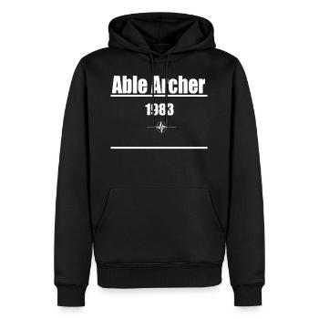 Able Archer , 1983 Maneuver Army Shirt Military - Men’s Premium Organic Hoodie - black - Front - Nico (187cm)