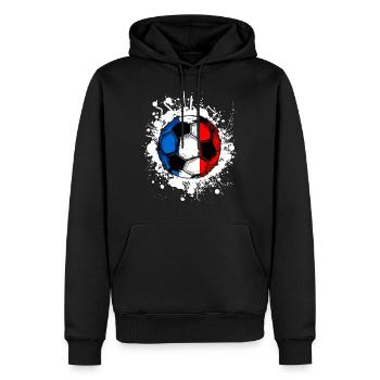 Frankreich Fußball - Männer Premium Bio Hoodie - Schwarz - Vorne - Nico (187cm)