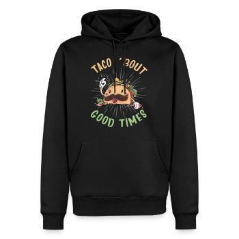 Lustige Bilder Mexiko Taco - Männer Premium Bio Hoodie - Schwarz - Vorne - Nico (187cm)