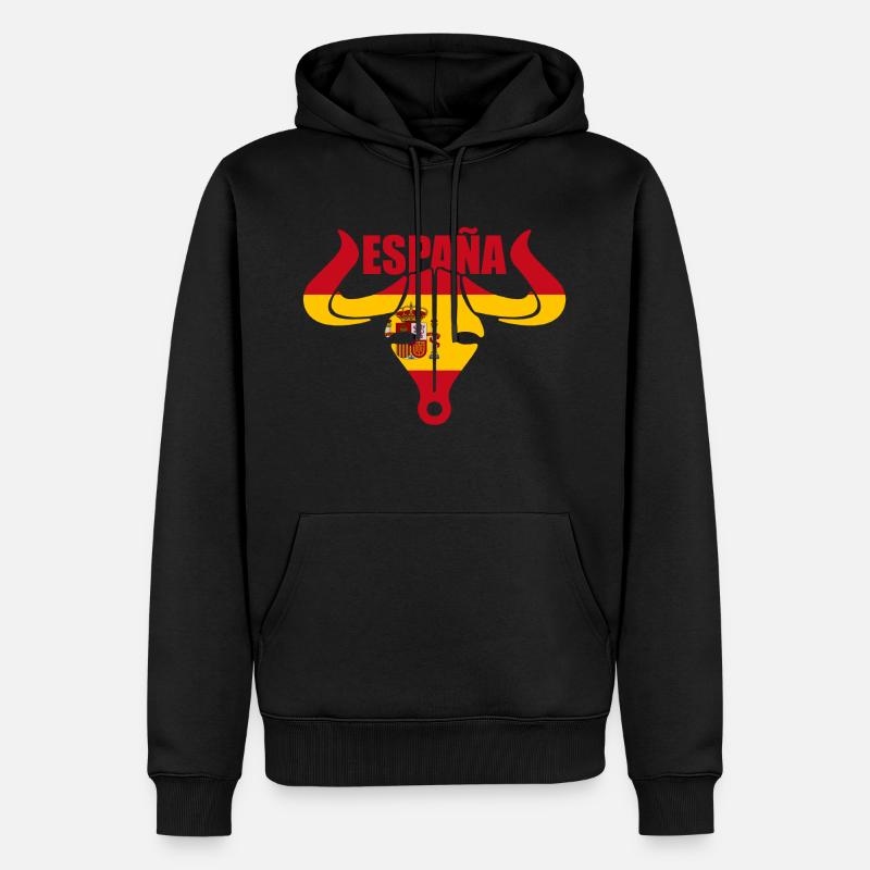 Espagne Taureau - Sweat à capuche Premium bio Homme - noir