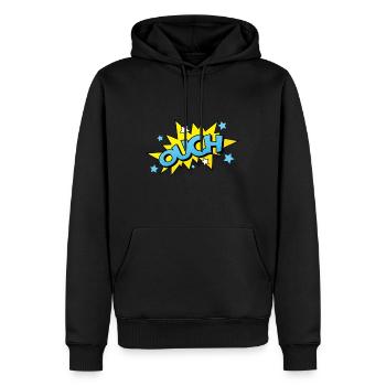 Bande dessinée bande dessinée bande dessinée super héros de ballot - Sweat à capuche Premium bio Homme - noir - Devant - Nico (187cm)