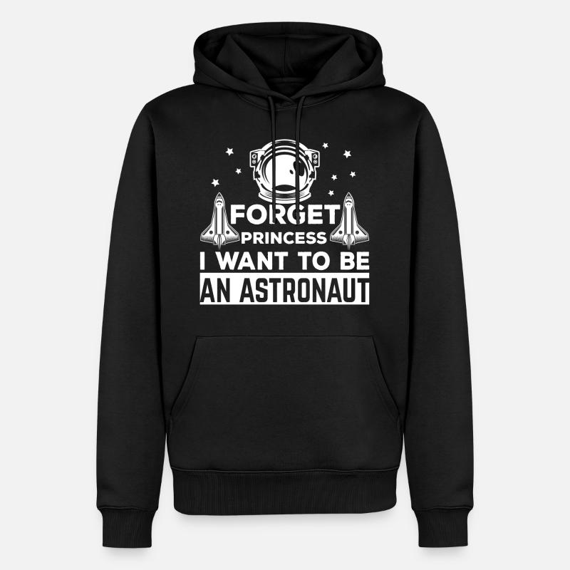 Astronaute fusée spatiale - Sweat à capuche Premium bio Homme - noir