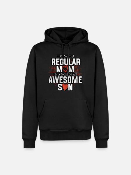 Mère et fils - Sweat à capuche Premium bio Homme - noir