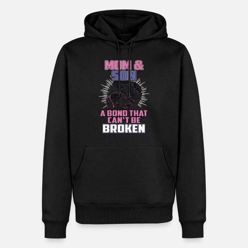 Mère et fils - Sweat à capuche Premium bio Homme - noir