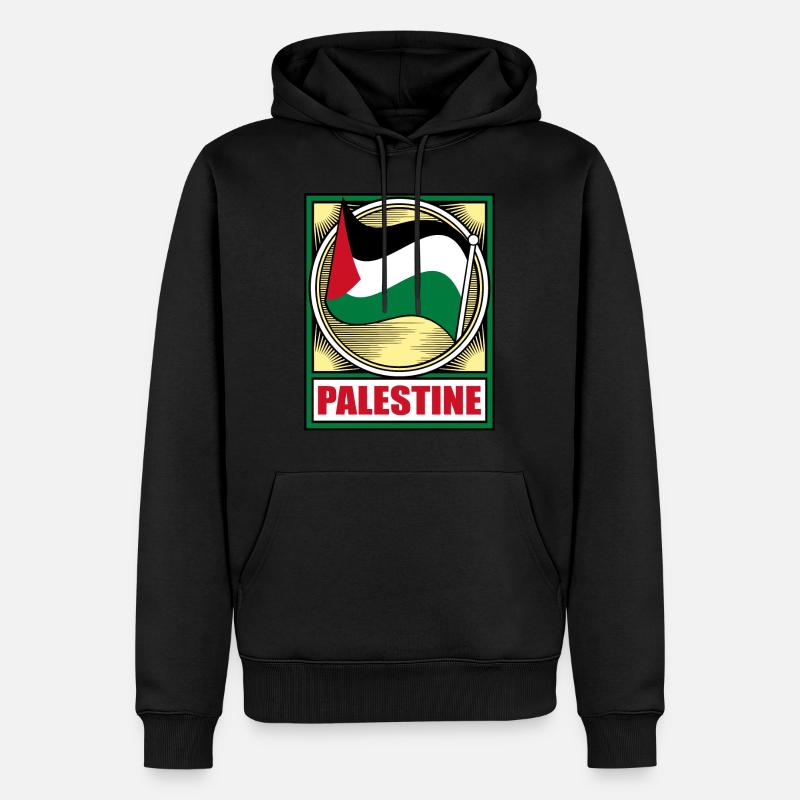 Palestina - Sweat à capuche Premium bio Homme - noir