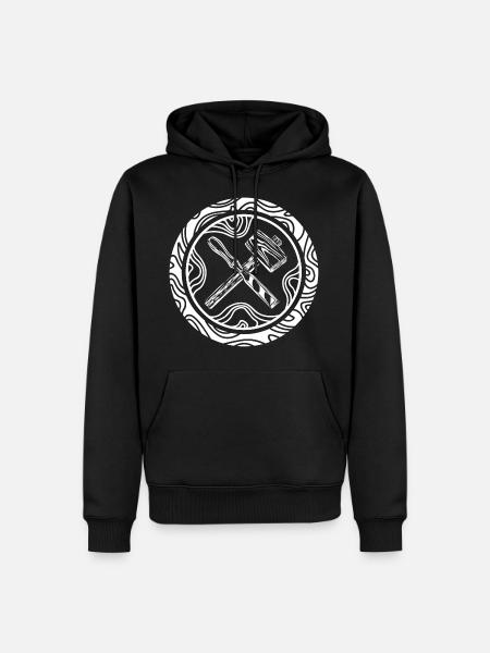 Carpenter - Men’s Premium Organic Hoodie - black