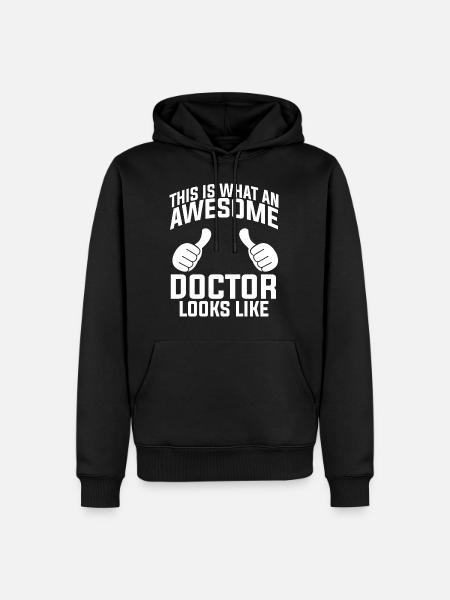 Arzt Doktor Mediziner Medizin Ärztin Doctor - Männer Premium Bio Hoodie - Schwarz