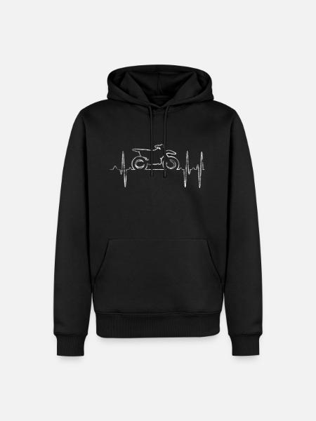 motorcycle - Men’s Premium Organic Hoodie - black
