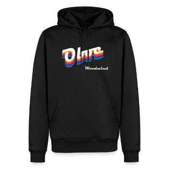 oboe - Männer Premium Bio Hoodie - Schwarz - Vorne - Nico (187cm)