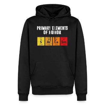 Periodensystem lustige Chemiker Chemie Spruch - Männer Premium Bio Hoodie - Schwarz - Vorne - Nico (187cm)