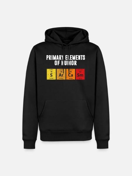 Periodensystem lustige Chemiker Chemie Spruch - Herre Premium økologisk hoodie - sort