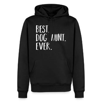Dogs Dog Love Dog Lover Tante de chien - Sweat à capuche Premium bio Homme - noir - Devant - Nico (187cm)