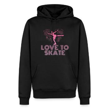 Eiskunstlauf - Männer Premium Bio Hoodie - Schwarz - Vorne - Nico (187cm)