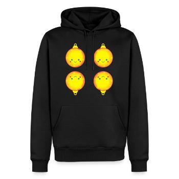 Schöne Weihnachtskugeln Christbaumkugeln - Männer Premium Bio Hoodie - Schwarz - Vorne - Nico (187cm)
