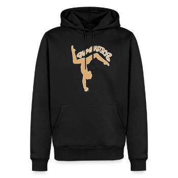 gymnastics turnen - Männer Premium Bio Hoodie - Schwarz - Vorne - Nico (187cm)