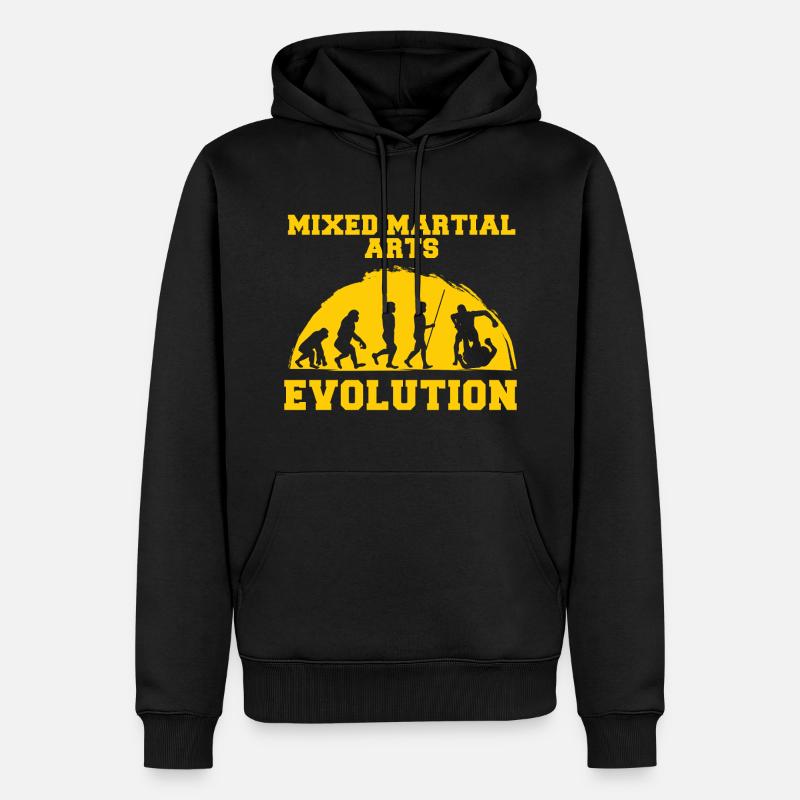MMA Evolution Grappling - Sweat à capuche Premium bio Homme - noir