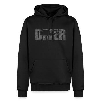 Tauchen Taucher Unter Wasser Hobby Schwimmen Sport - Männer Premium Bio Hoodie - Schwarz - Vorne - Nico (187cm)