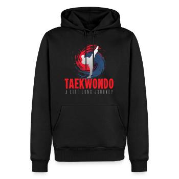 Taekwondo - Männer Premium Bio Hoodie - Schwarz - Vorne - Nico (187cm)