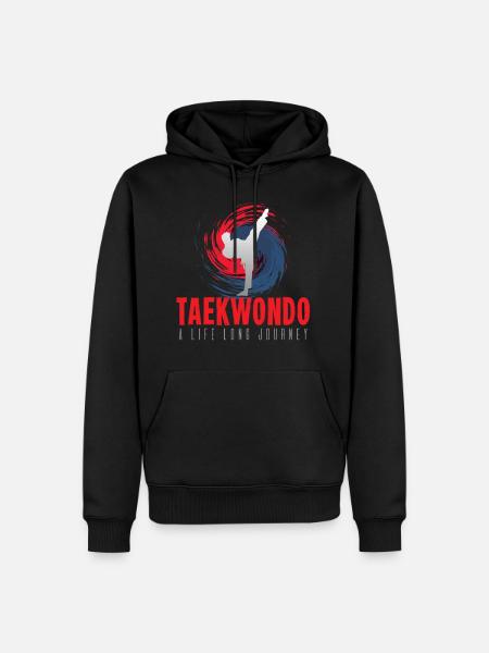 Taekwondo - Männer Premium Bio Hoodie - Schwarz
